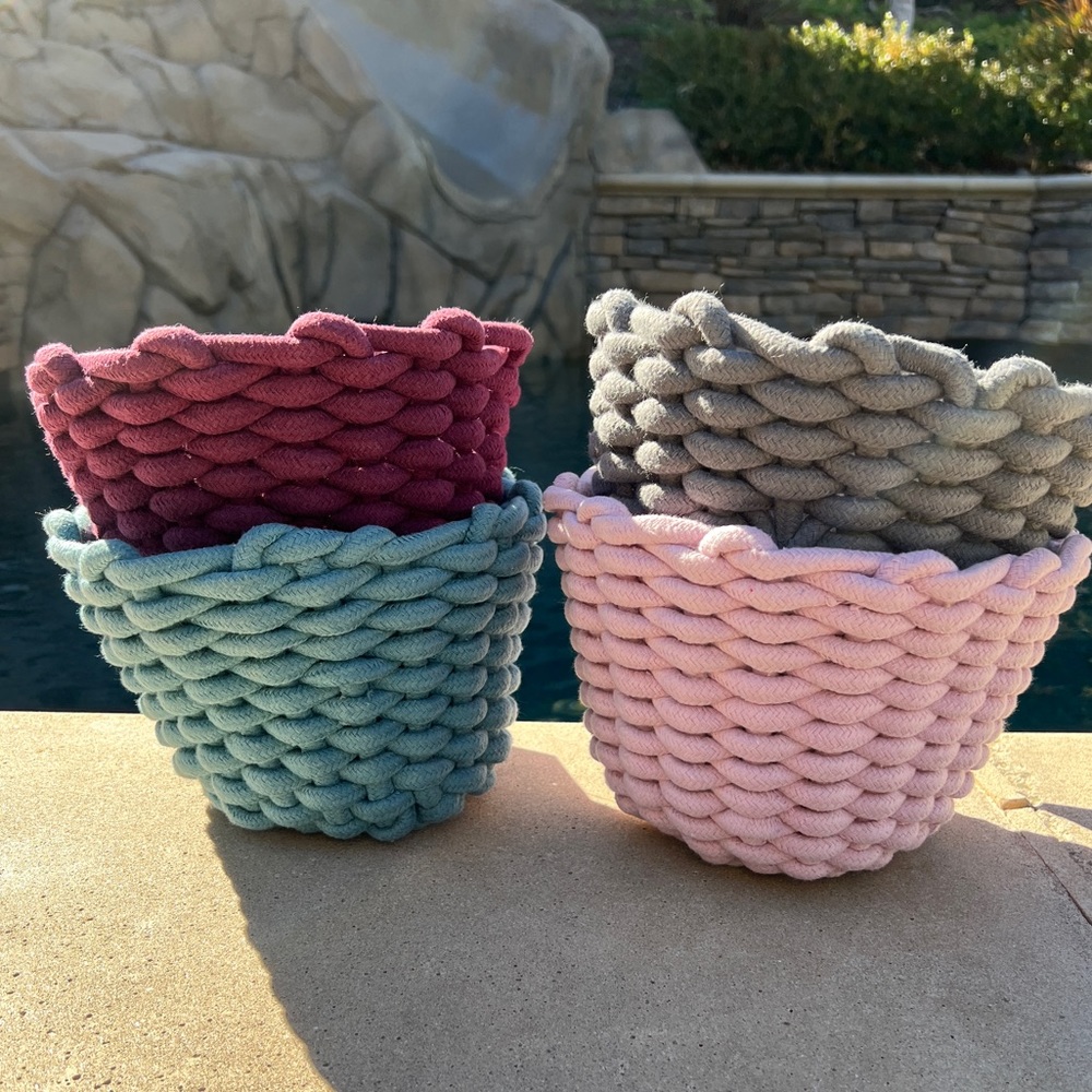 Chunky Woven Basket/Planter - Picture 10 of 10